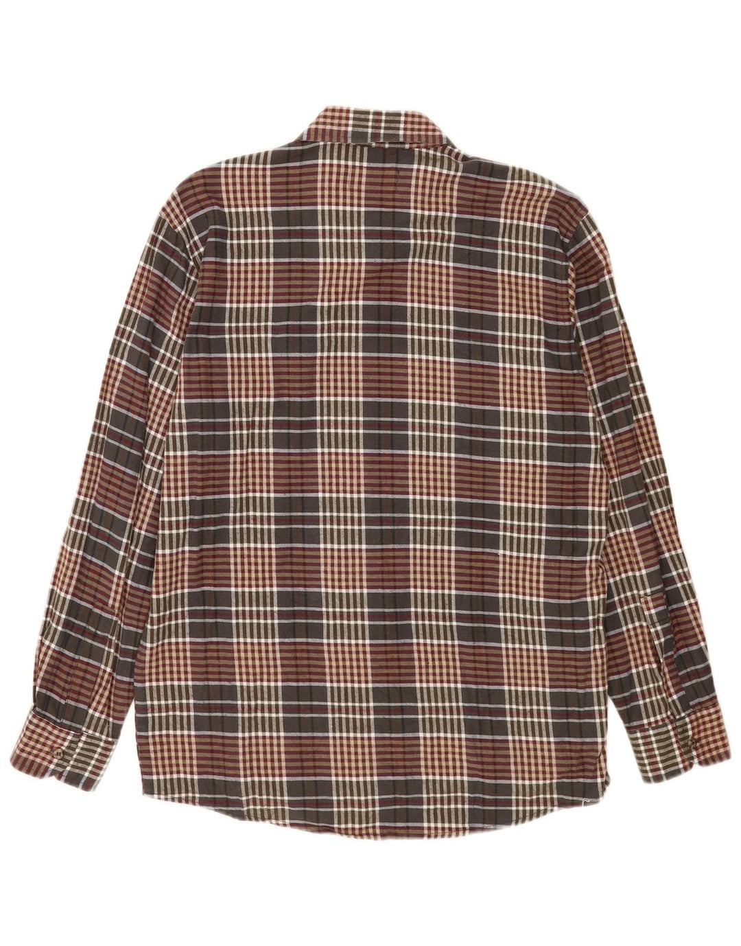 European Project Chemise en flanelle pour homme en coton à carreaux marron moyen