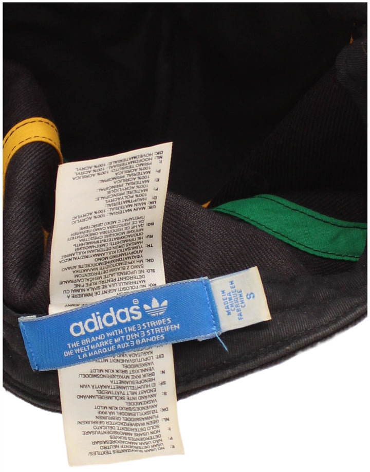 Casquette de baseball graphique Adidas pour hommes, petite, en acrylique noir
