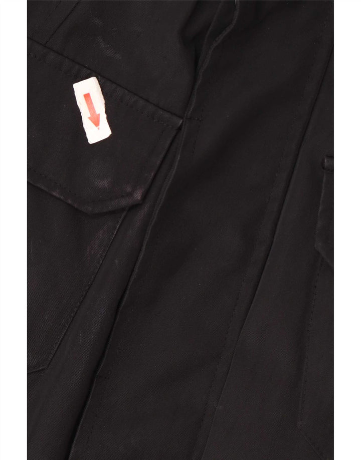 Bomboogie Veste utilitaire militaire pour homme UK 40 Large Noir Polyester