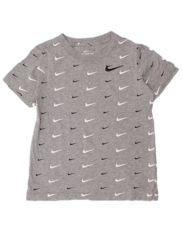 Nike Boys Graphic T-Shirt Top 6-7 ans XS Gris Coton