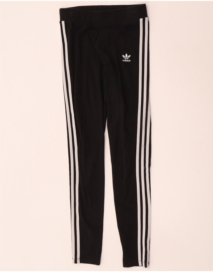 Adidas Leggings Femme UK 10 Petit Coton Noir