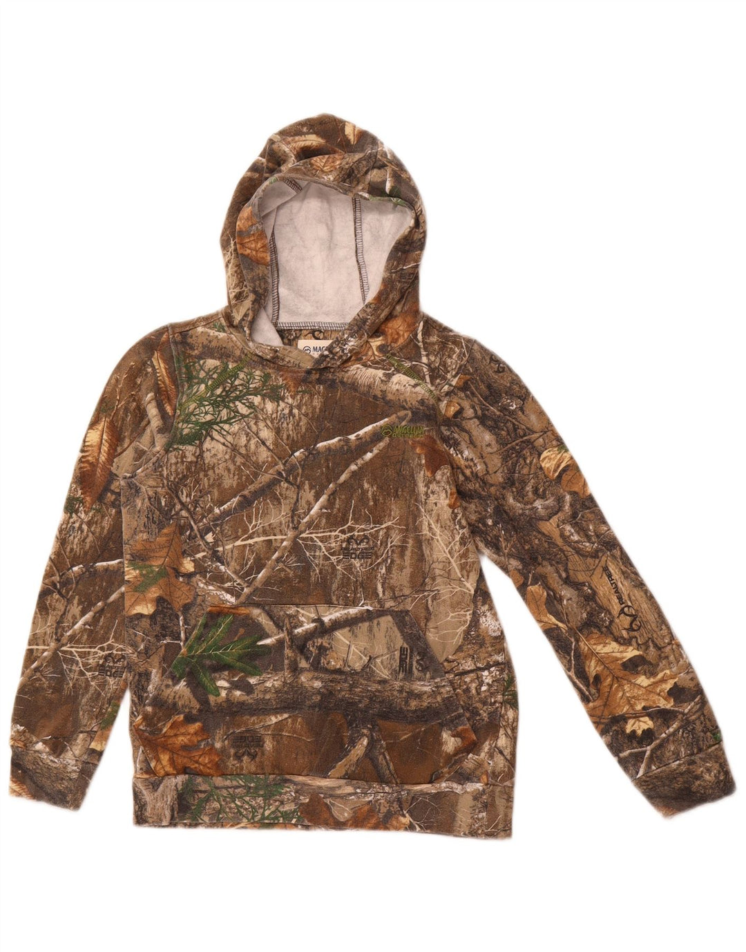 MAGELLAN Pull à capuche pour garçon 11-12 ans Camouflage marron moyen