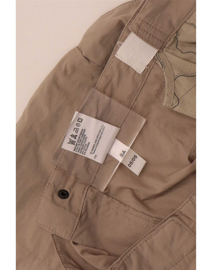 Marks & Spencer Short Cargo Homme W38 XL Coton Beige