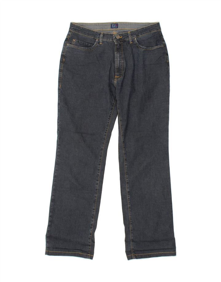 TRUSSARDI Womens Straight Jeans W32 L30  Navy Blue Cotton Vintage Trussardi and Second-Hand Trussardi from Messina Hembry 