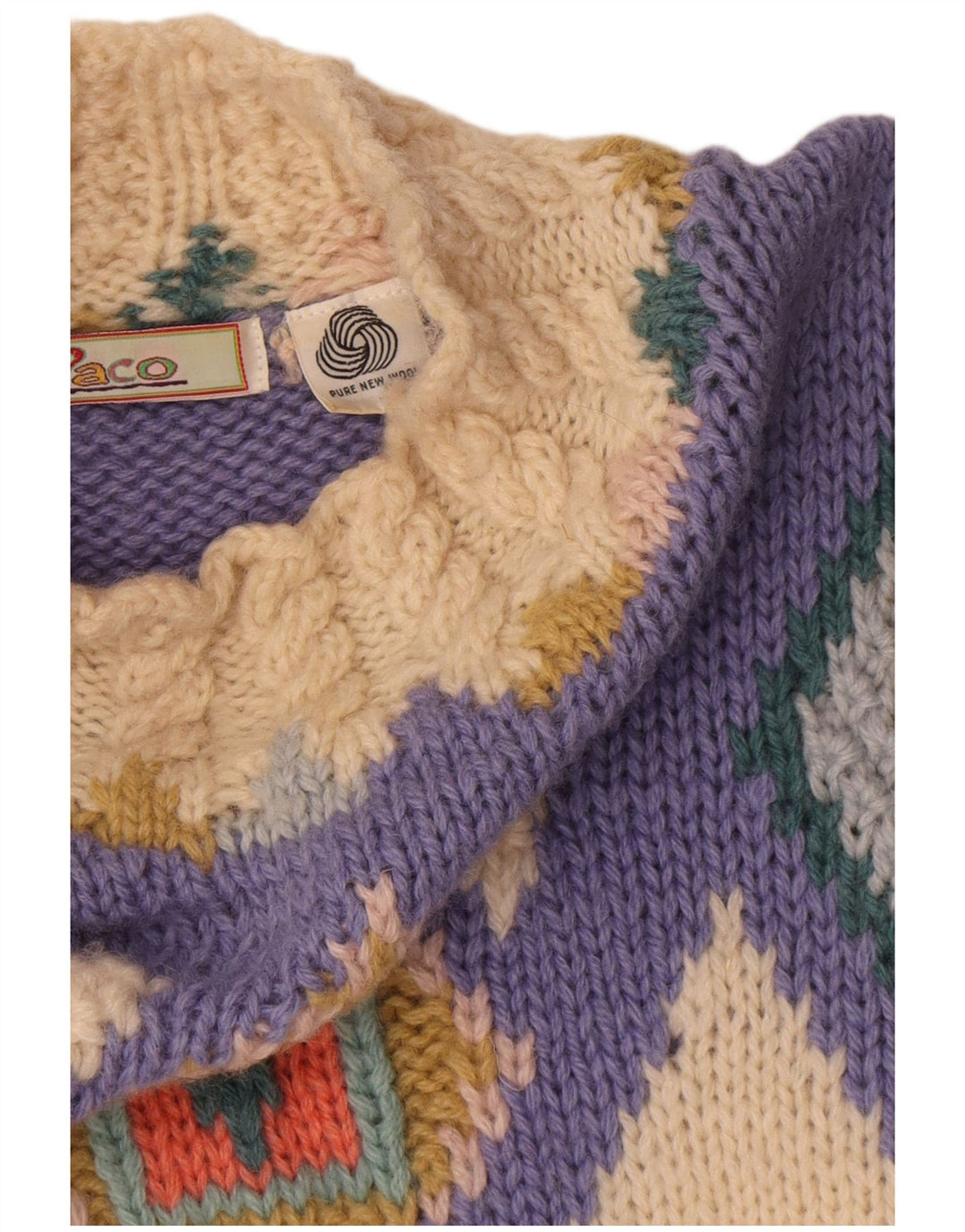 Paco Pull long à col roulé pour femme UK 10 Small Multicolore N