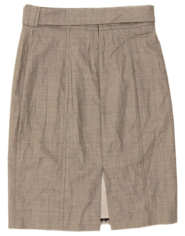 Coast Jupe crayon pour femme UK 14 Large W32 Laine grise