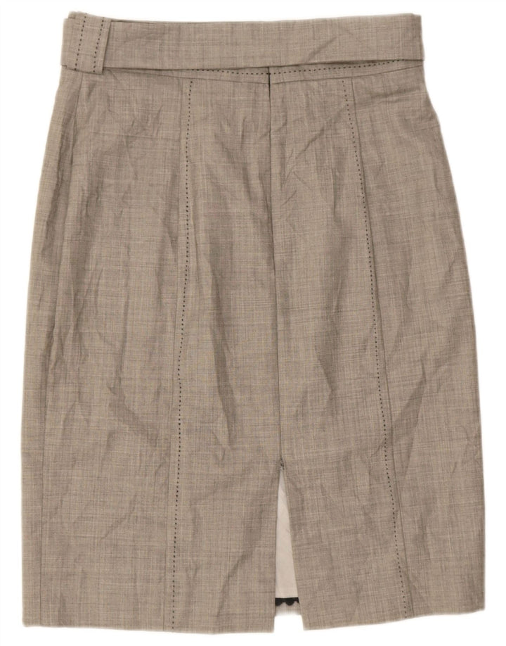 Coast Jupe crayon pour femme UK 14 Large W32 Laine grise