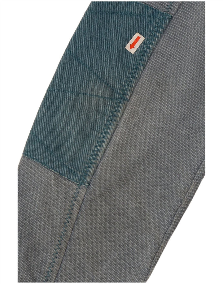 Fat Face Sweat-shirt à col zippé pour homme en coton bleu Taille L