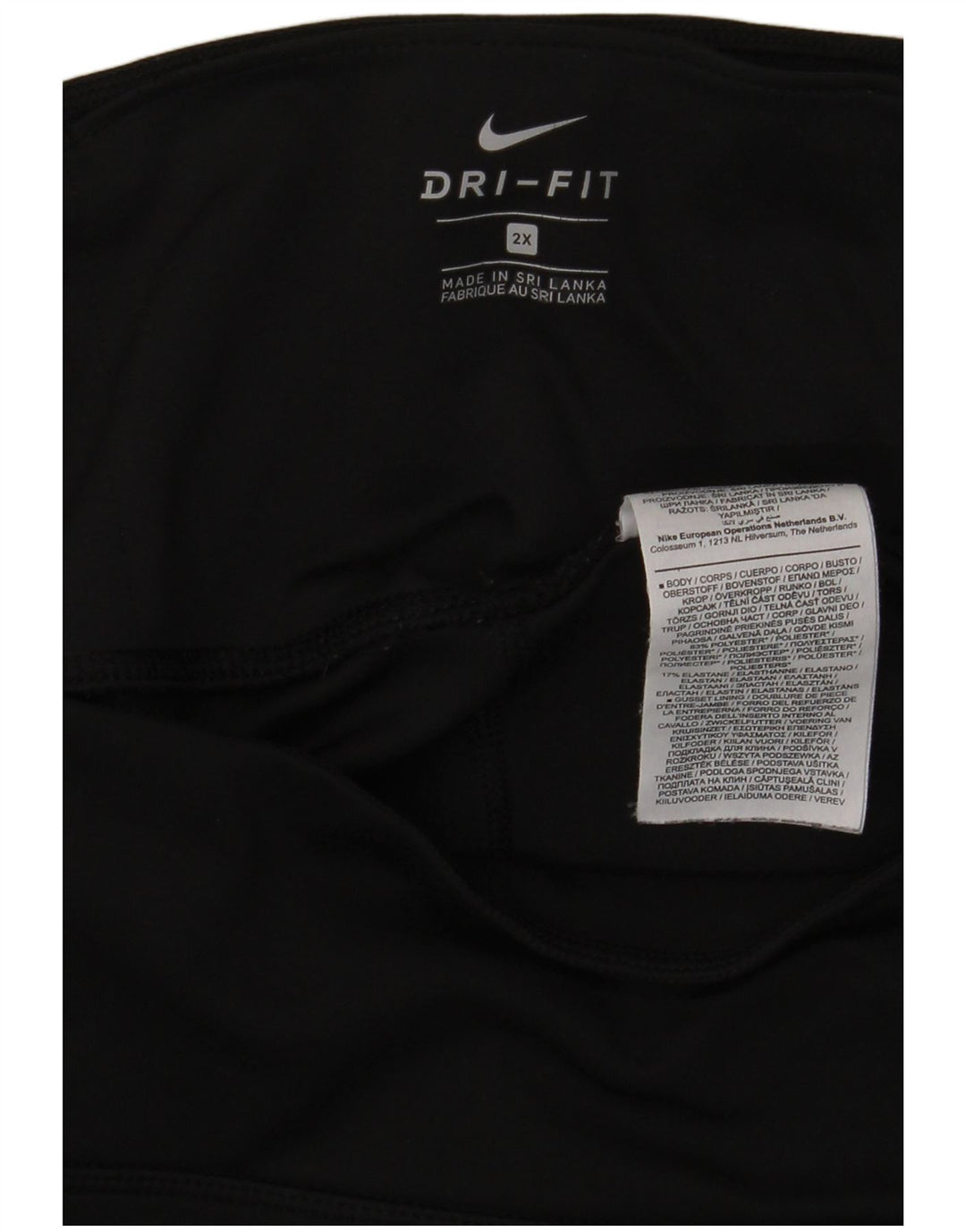 Legging Nike Dri Fit pour femme UK 20 2XL Noir Polyester