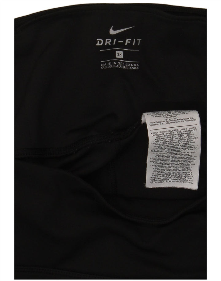 Legging Nike Dri Fit pour femme UK 20 2XL Noir Polyester