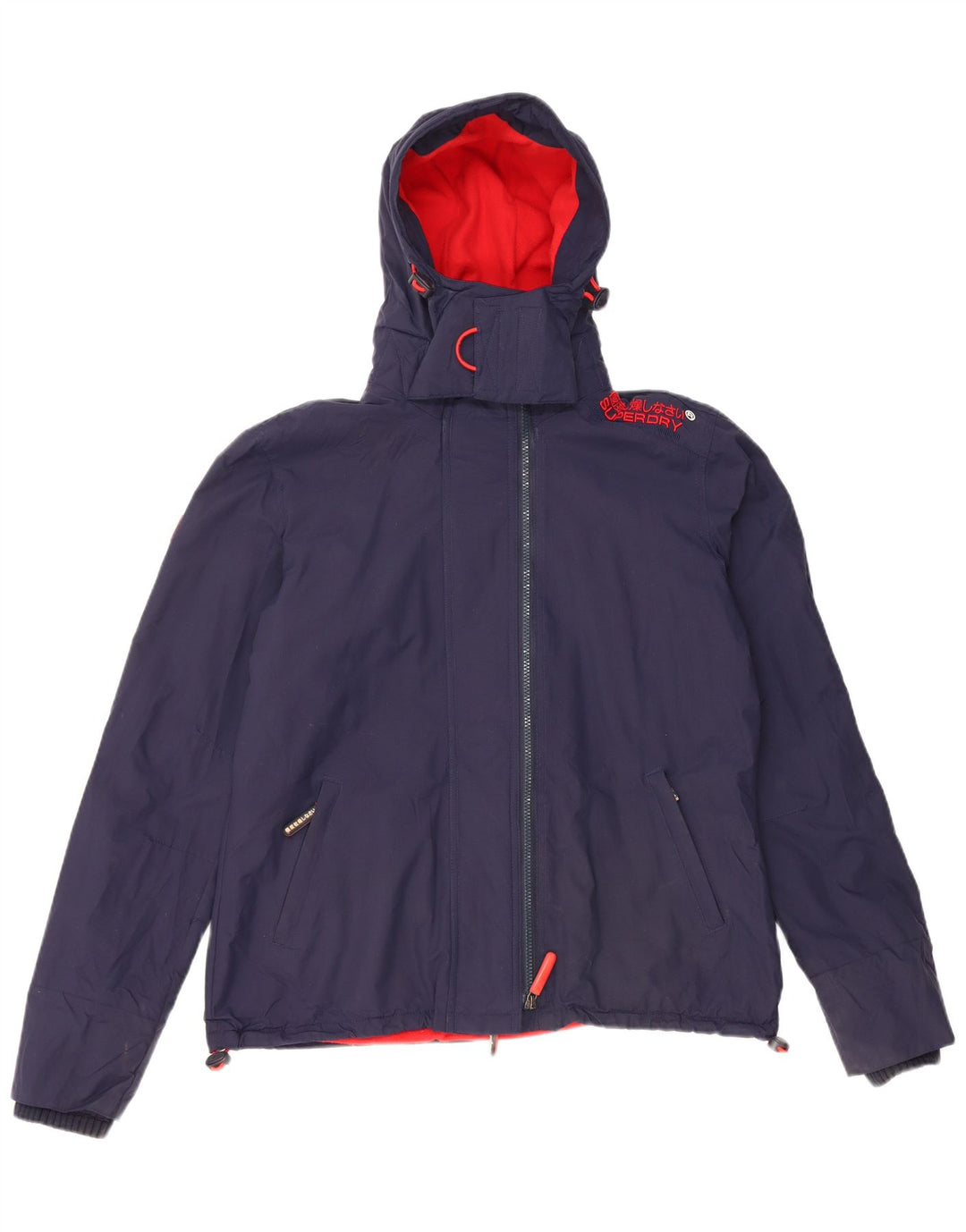 SUPERDRY Veste coupe-vent à capuche Windcheater pour homme UK 42 XL Bleu marine