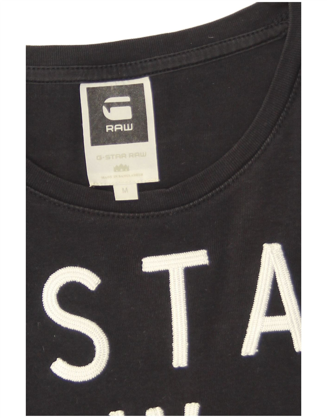 G-Star T-shirt graphique pour femme UK 12 Bleu marine moyen