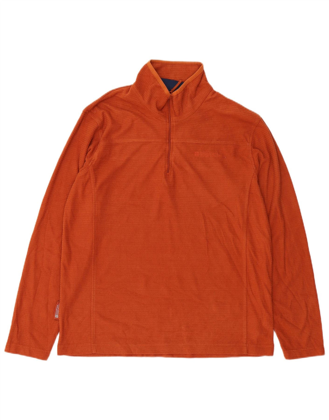 MOUNTAIN WAREHOUSE Sweat-shirt col zippé pour homme en polyester orange moyen