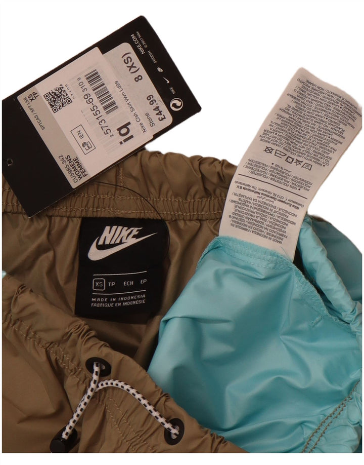 Nike Womens Skirt UK 6 XS  Khaki Colourblock Polyester