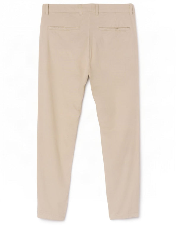 Zara Pantalon Chino Skinny Homme EU 42 Large W32 L29 Blanc Cassé