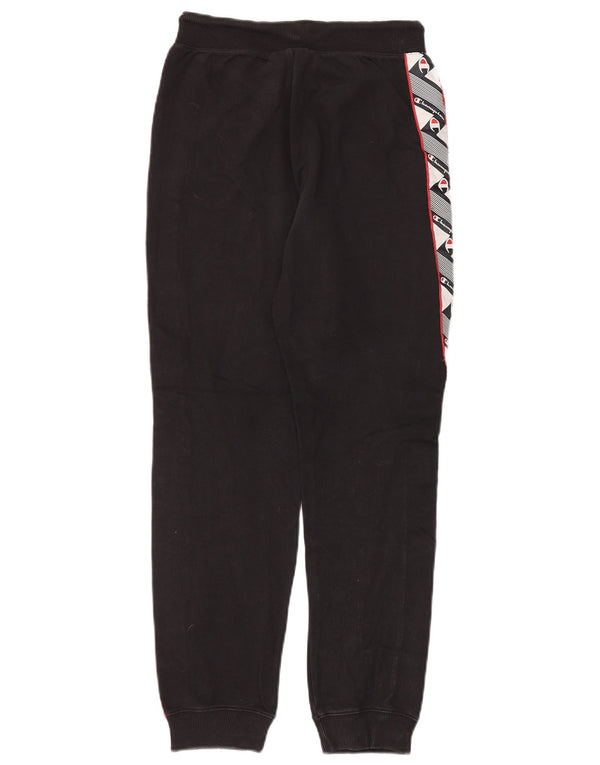 CHAMPION Pantalon de survêtement pour femme Joggers UK 10 Small Black Colourblock