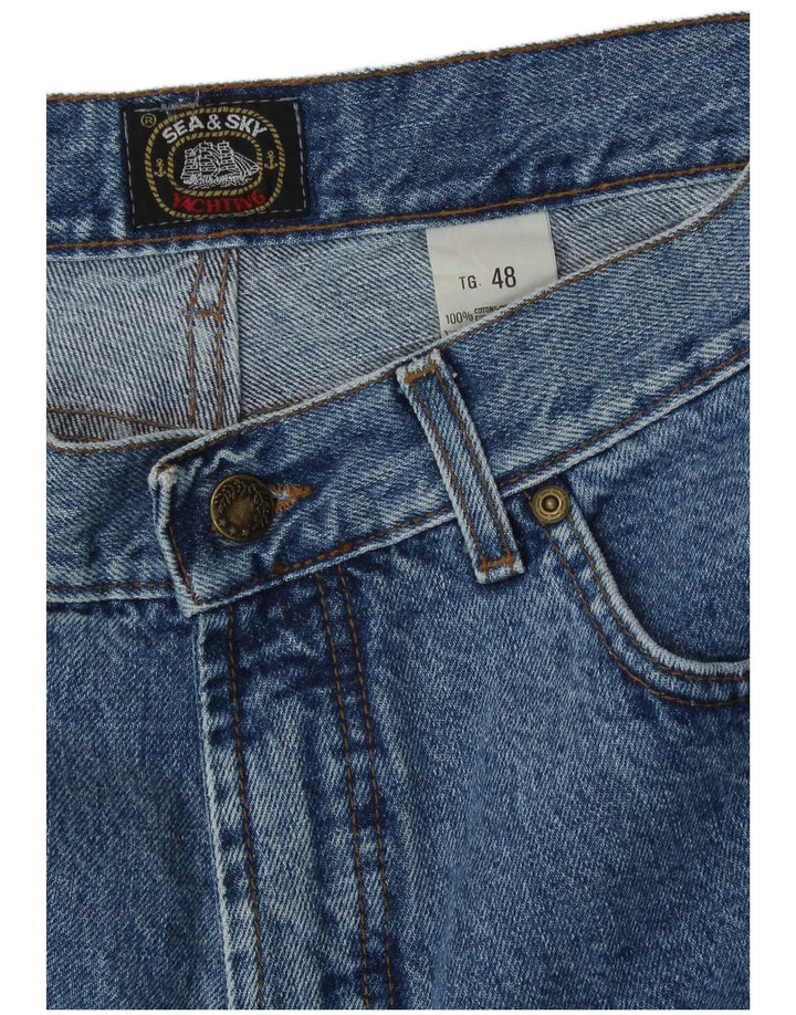 Sea & Sky Jean fuselé pour homme IT 48 Medium W32 L30 Bleu Coton