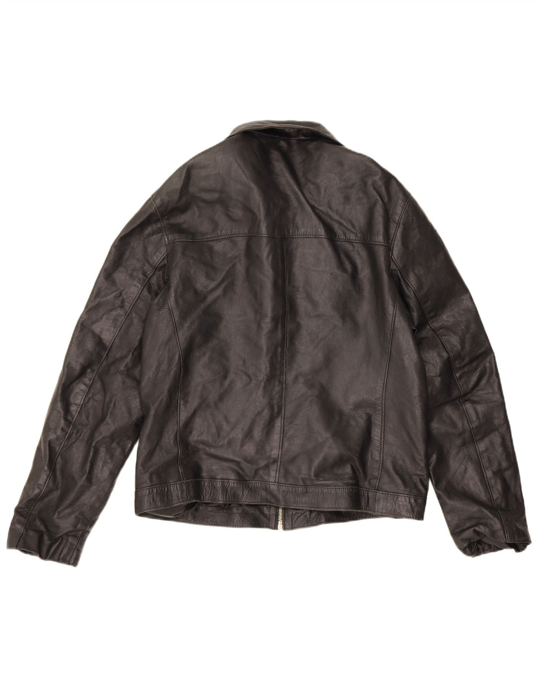 veste en cuir homme vintage UK 38 Noir Moyen