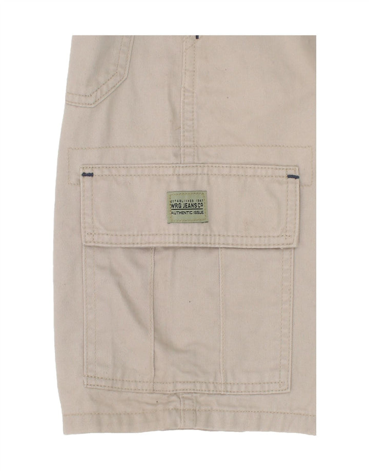 WRANGLER Boys Husky Cargo Shorts 9-10 Years W28  Grey Cotton Vintage Wrangler and Second-Hand Wrangler from Messina Hembry 