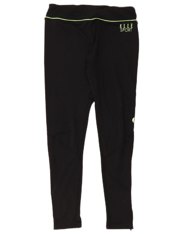 Elle Sport Leggings graphiques pour femmes UK 44 Polyester noir moyen