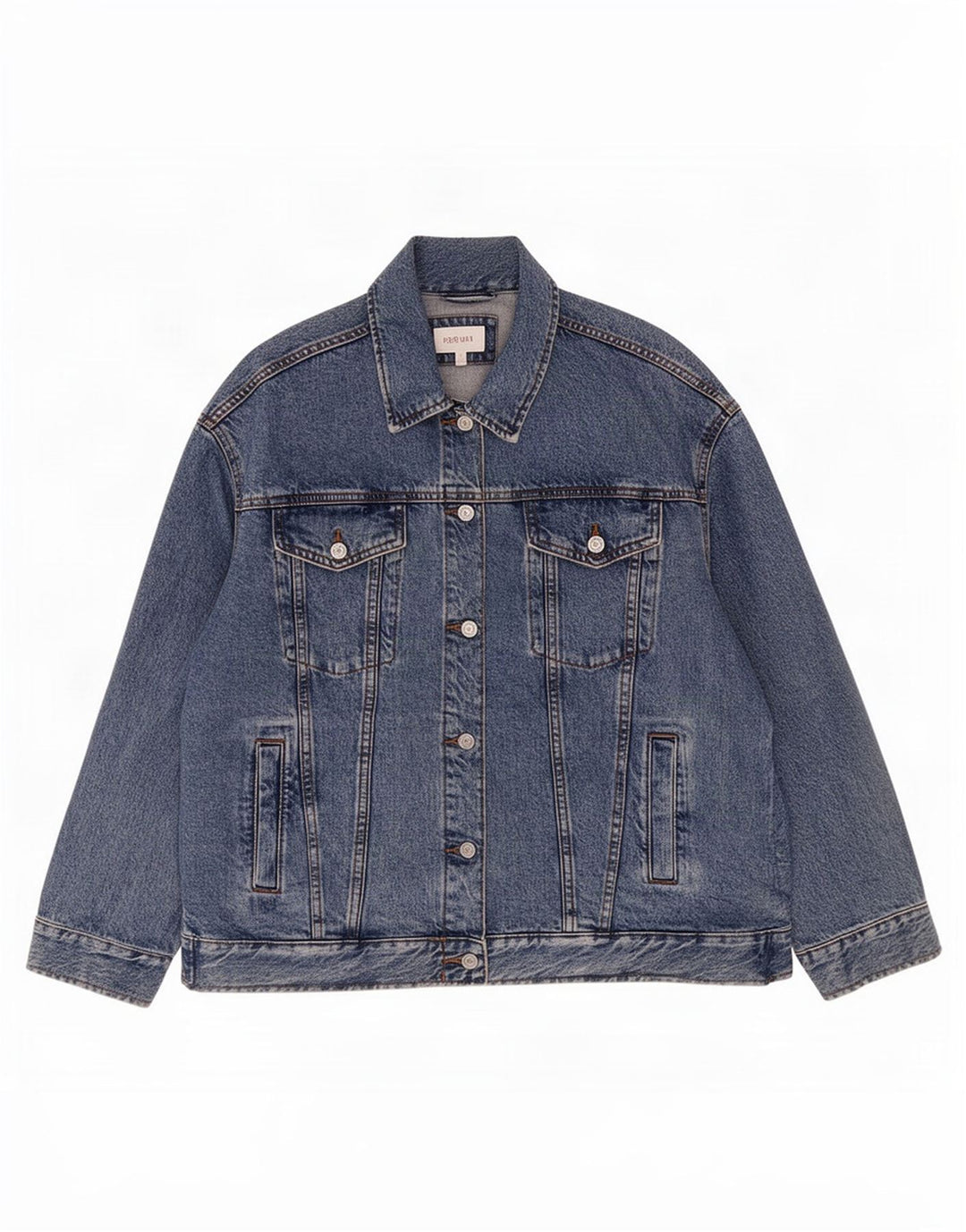 Marks & Spencer Veste en jean Per Una pour femme UK 14 Large Bleu Coton