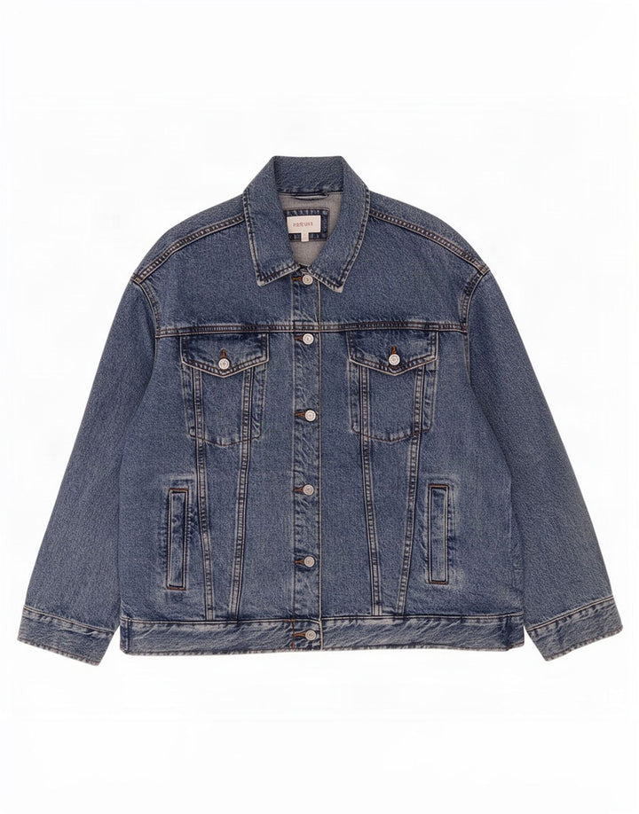Marks & Spencer Veste en jean Per Una pour femme UK 14 Large Bleu Coton
