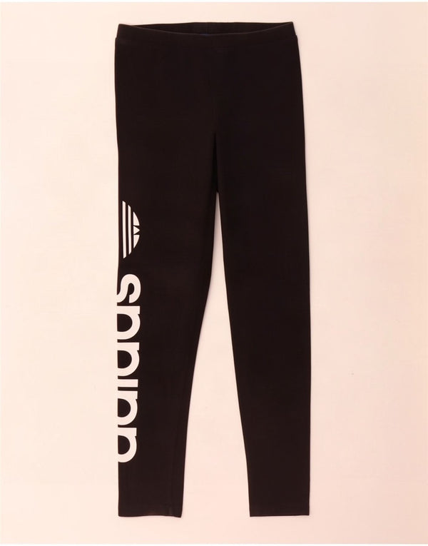 Adidas Leggings graphiques pour femmes UK 8 petit coton noir