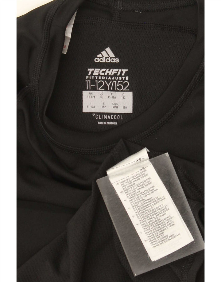 Adidas Garçon Climacool Top Manches Longues 11-12 ans Noir Polyester