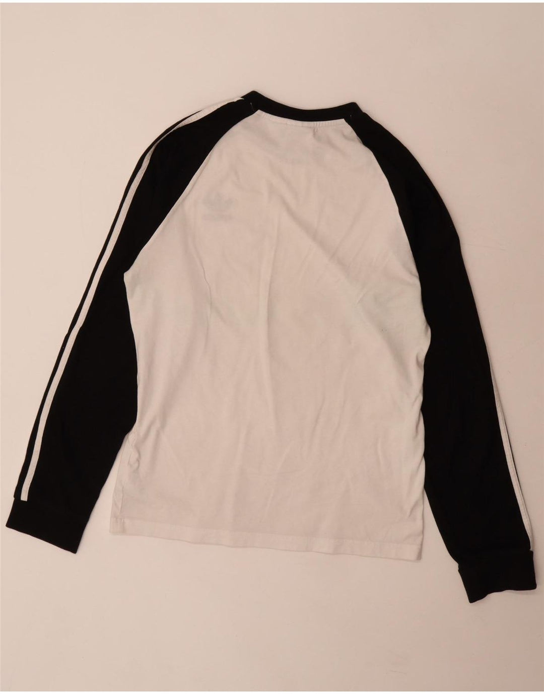 Adidas Haut à manches longues pour homme en coton color block blanc moyen