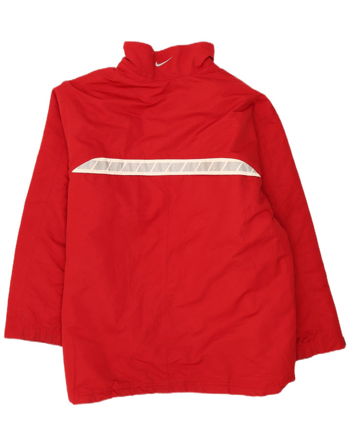 Nike Veste coupe-vent pour homme UK 44 2XL Rouge Colorblock Polyester