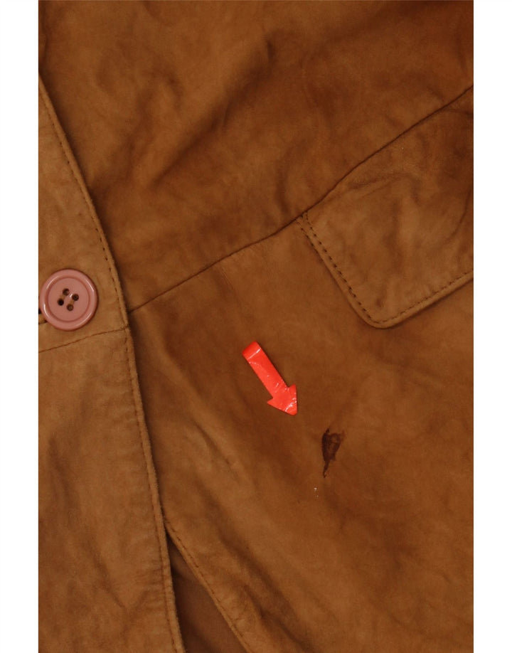 Conbipel Veste Femme Free Heron en Daim IT 46 Grand Cuir Marron