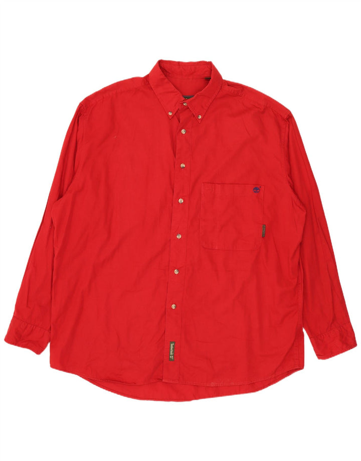 TIMBERLAND Chemise Homme Large Rouge Coton