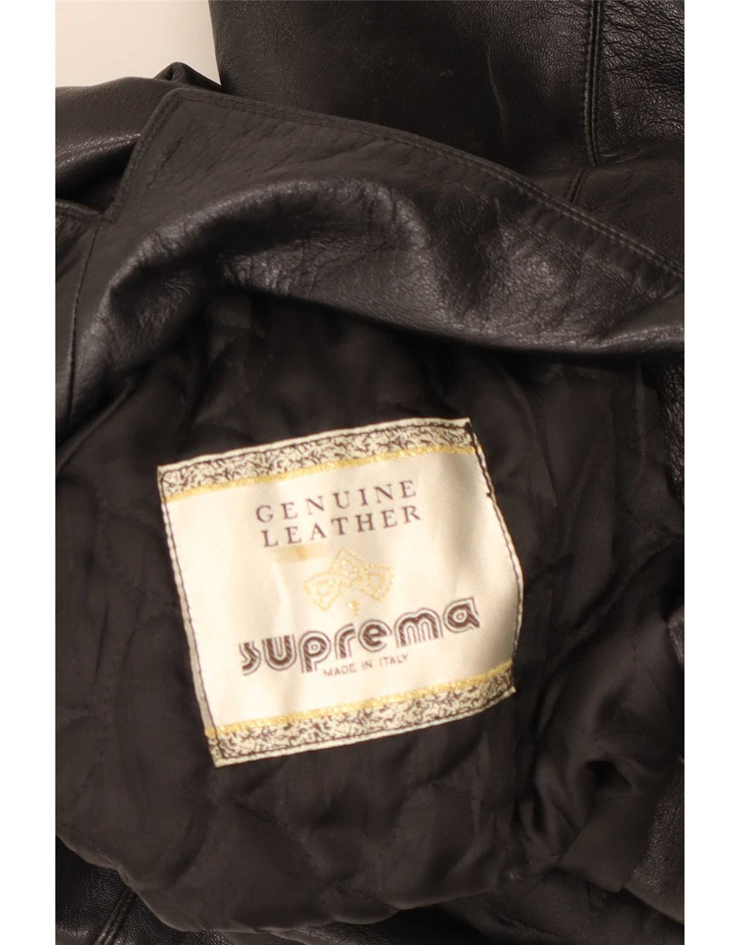 Suprema Manteau en cuir pour femme IT 44 Medium Noir