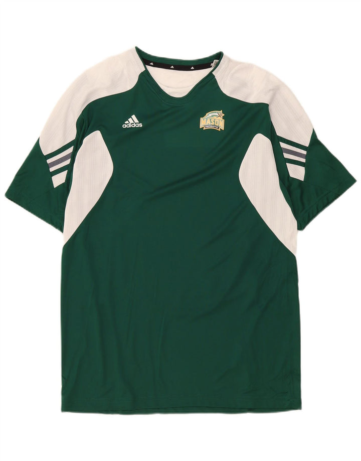 Adidas Mens Mason T-Shirt Top Large Vert Colorblock Polyester