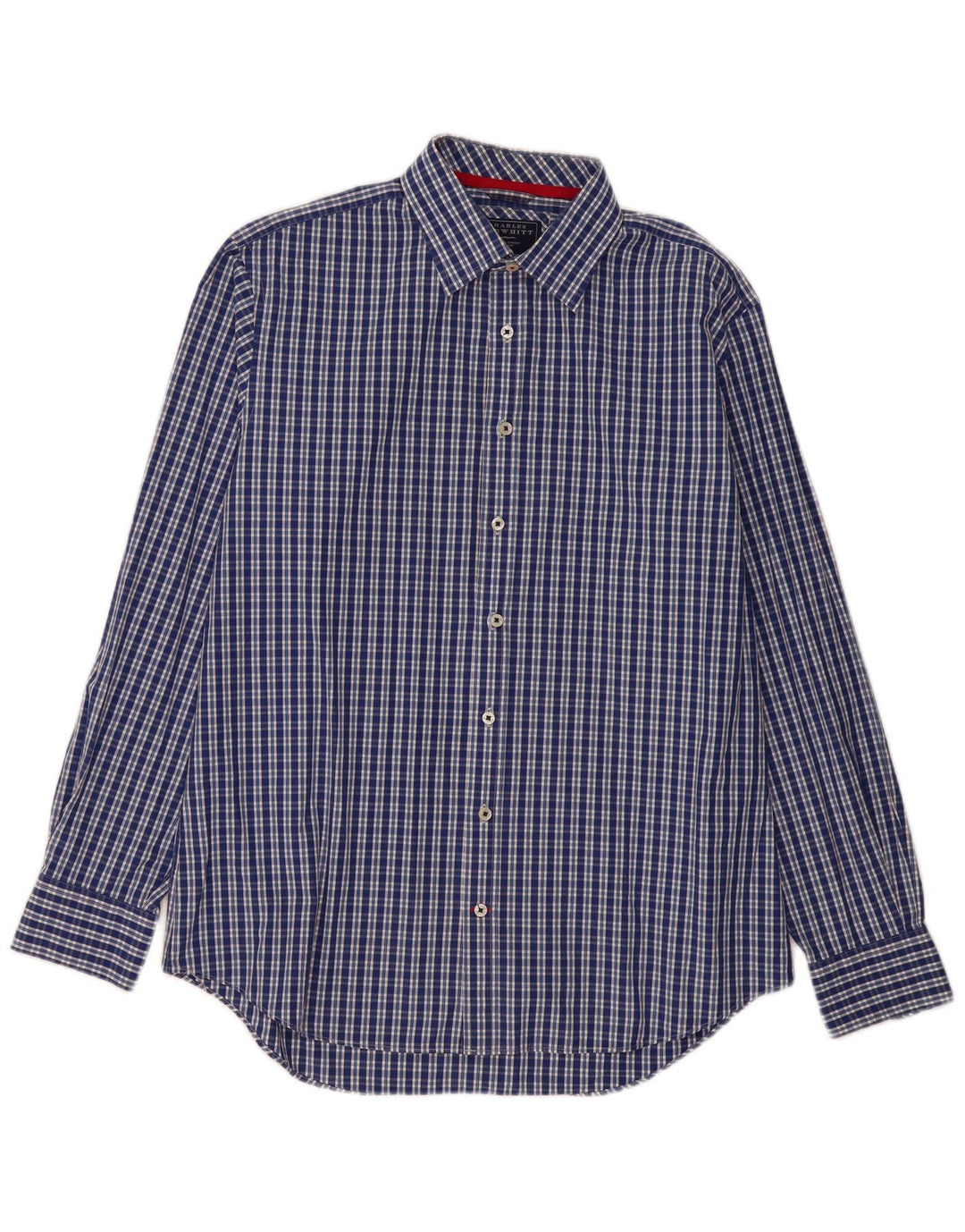 Charles Tyrwhitt Chemise Homme Grand Carreau Bleu Coton
