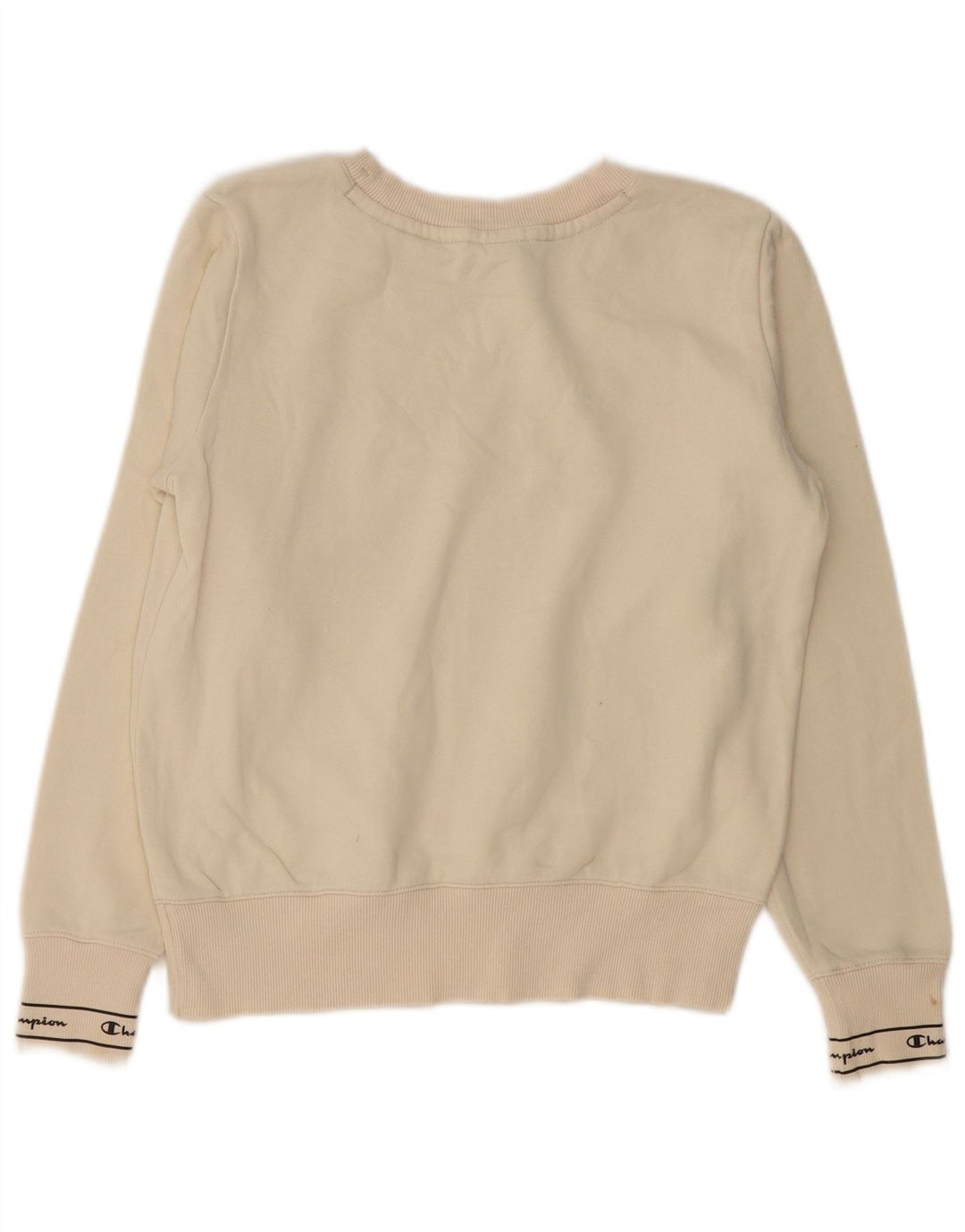 Champion Sweat-shirt surdimensionné graphique pour femme UK 10 Small Off White