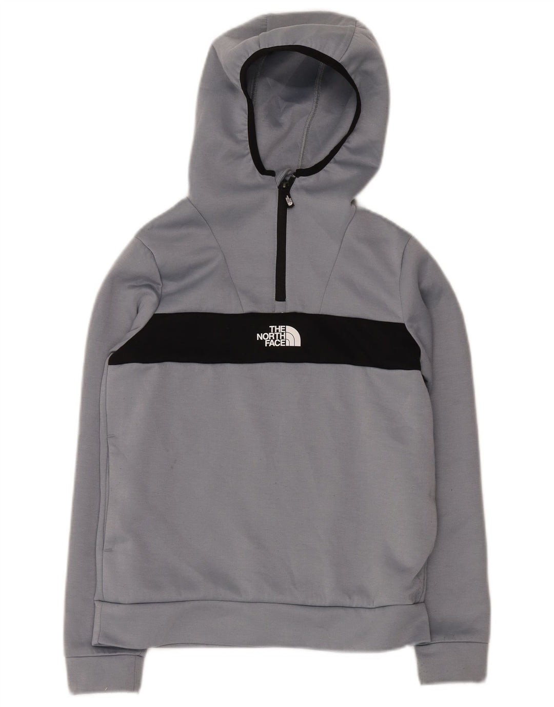 THE NORTH FACE Pull à capuche graphique à col zippé pour garçon 14-15 ans XL Gris
