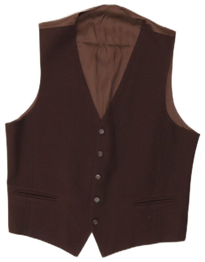 gilet homme vintage marron moyen