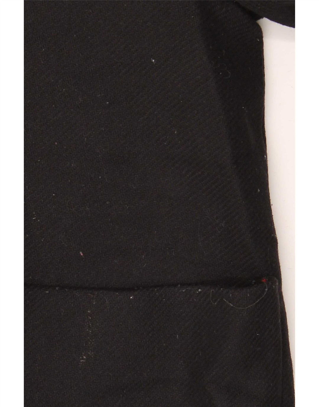 Zara Manteau surdimensionné à capuche pour femme UK 10 Petite laine noire