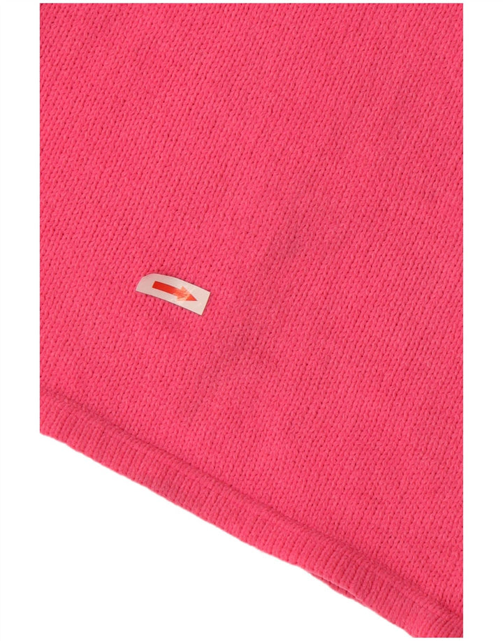 Zara Robe d'été en tricot pour femme UK 12 Polyester rose moyen