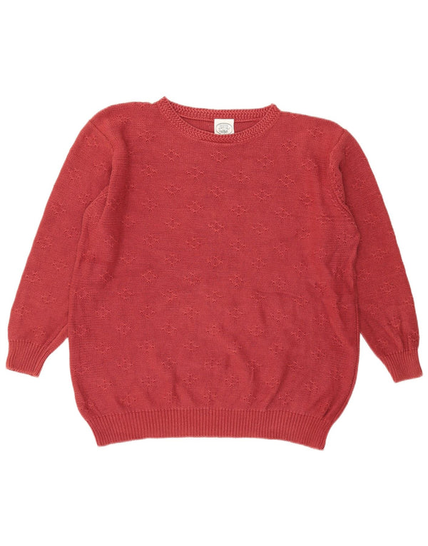 Laura Ashley Pull surdimensionné à col bateau pour femme UK 16 Large Rouge