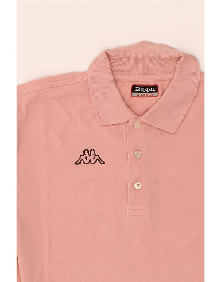 KAPPA Mens Polo Shirt XL Pink Cotton Vintage Kappa and Second-Hand Kappa from Messina Hembry 
