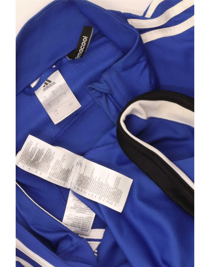 Adidas Hommes Climacool Survêtement Top Veste Grand Bleu Colorblock Polyester