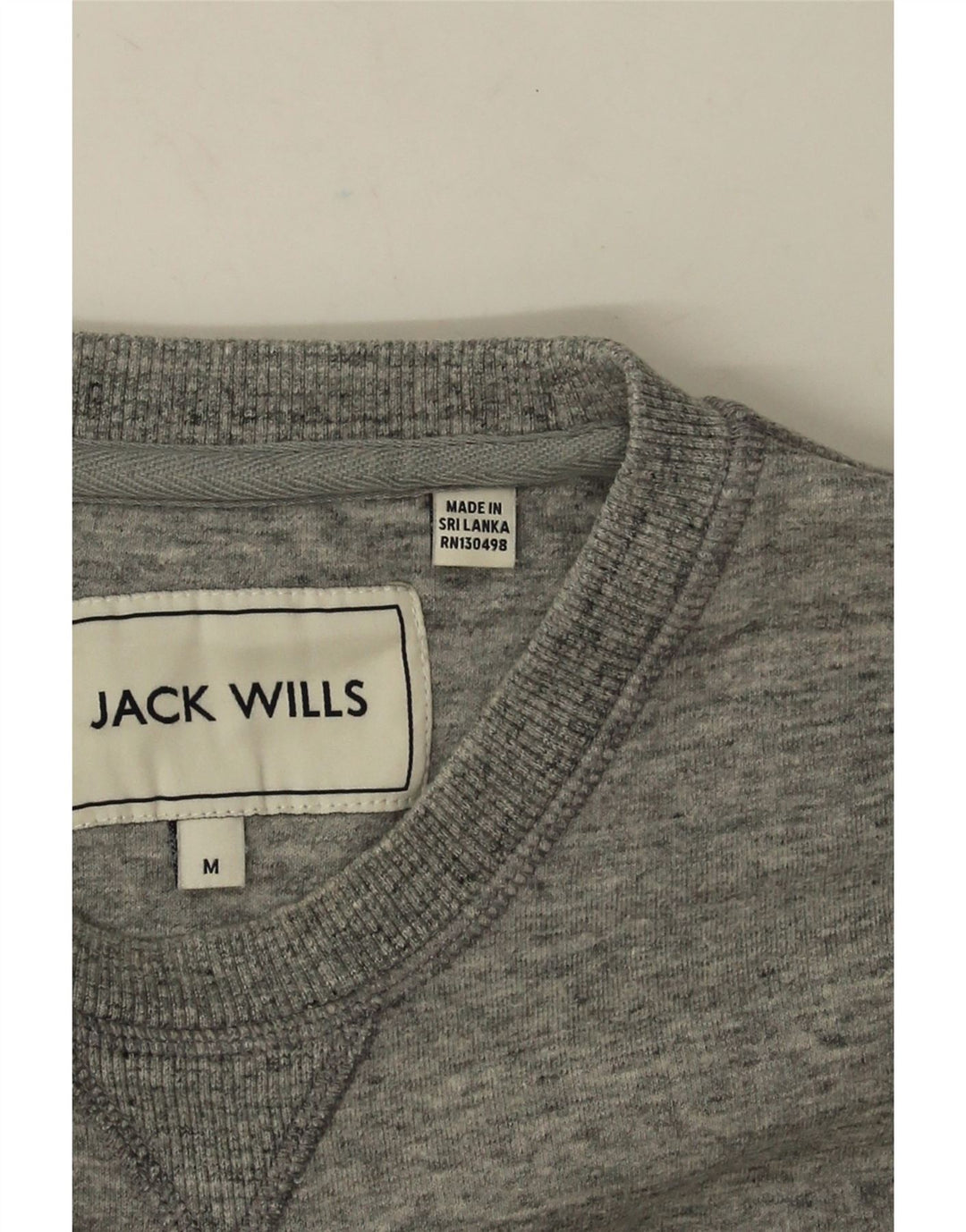 Jack Wills Sweat-Shirt Homme Gris Moyen Moucheté Coton