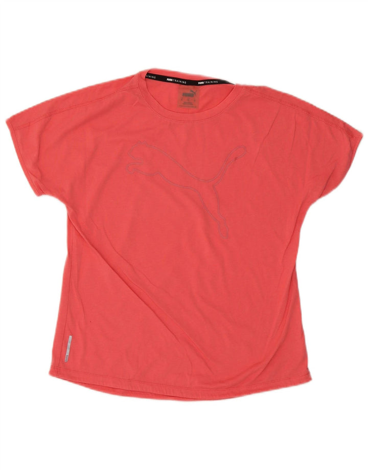 Puma T-Shirt Femme UK 14 Rose Moyen