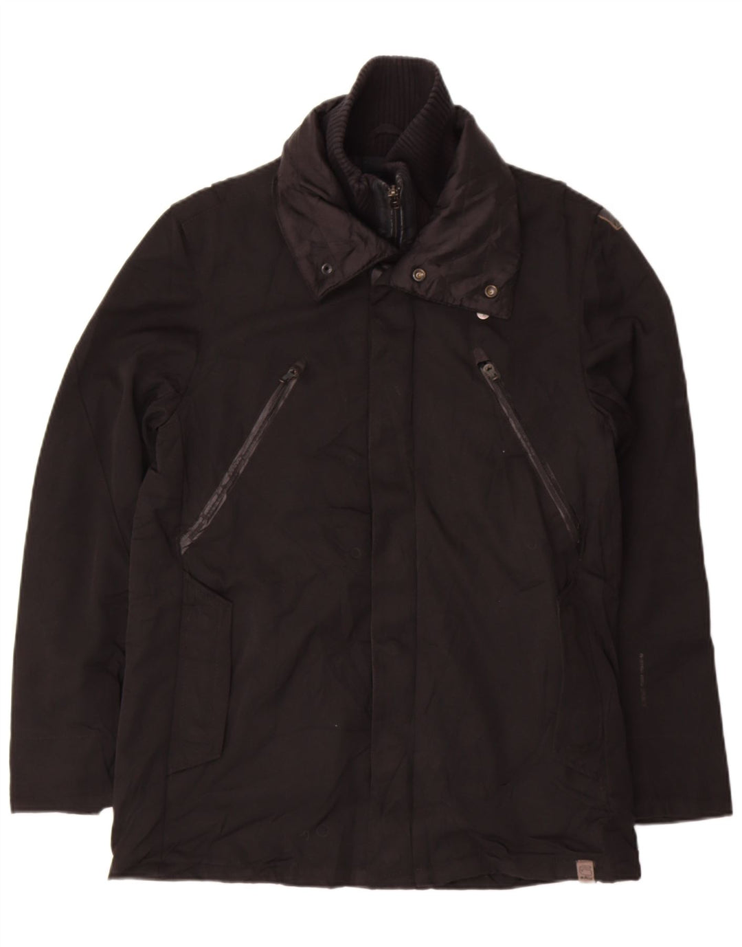 G-STAR Mens Bomber Jacket UK 38 Medium Black Polyamide