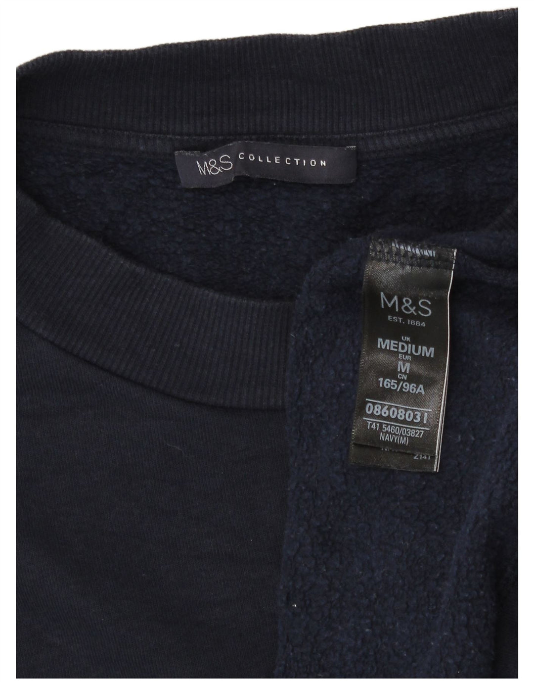 Marks & Spencer Sweat-shirt surdimensionné pour femme UK 14 Bleu marine moyen