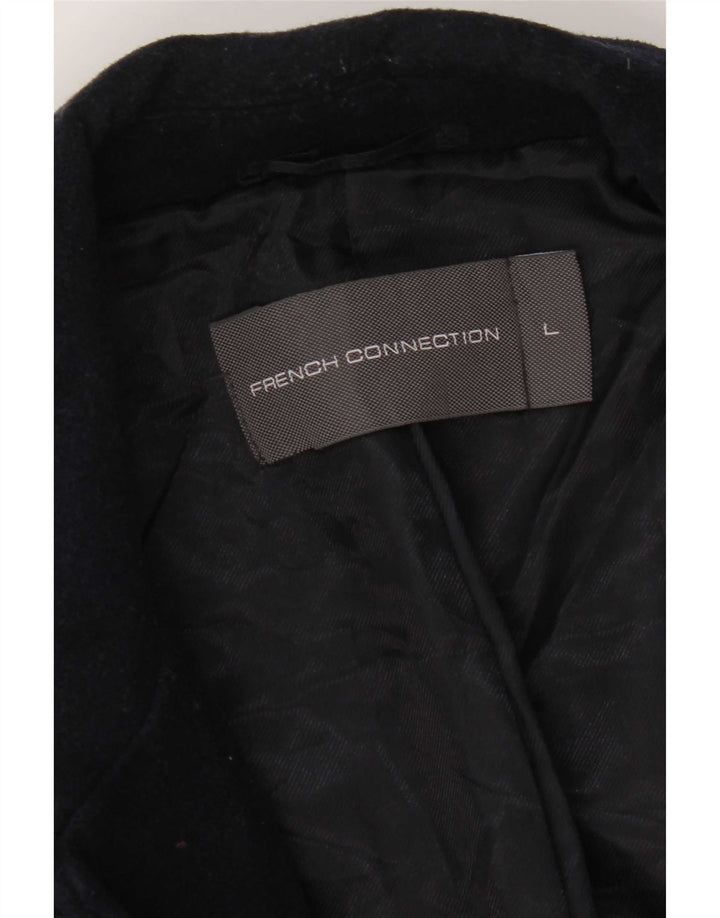 French Connection Manteau Homme UK 40 Large Bleu Marine Laine