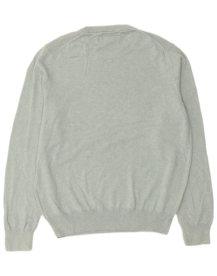 Marks & Spencer Pull Col Rond Homme Vert Moyen Coton
