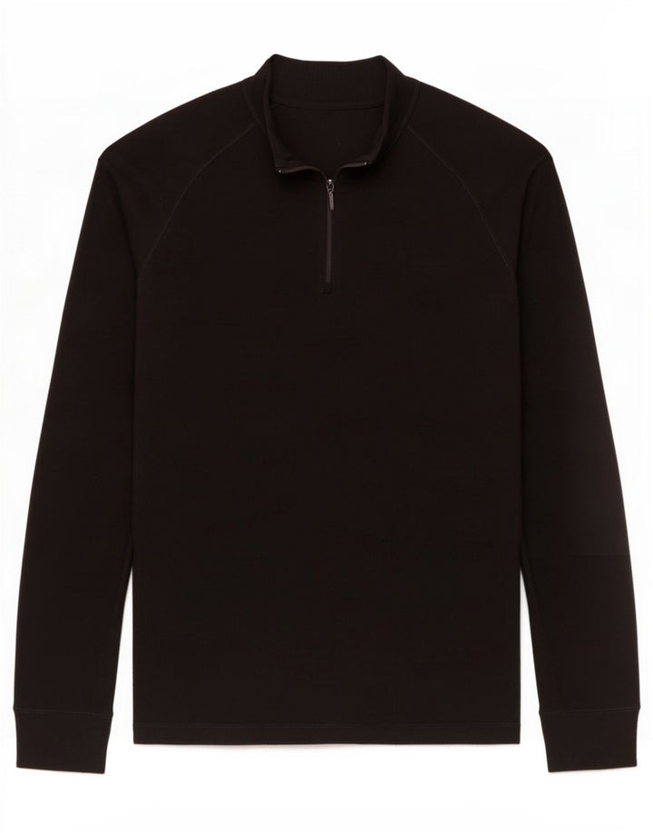 Mountain Warehouse Haut de survêtement à col zippé pour femme UK 18 XL Noir